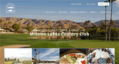 Desktop Screenshot of missionlakescountryclub.com