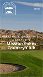 Mobile Screenshot of missionlakescountryclub.com